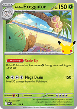 30c 002/128 Alolan Exeggutor 