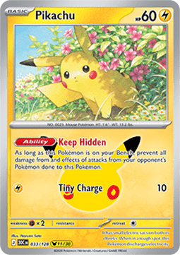 30c 033/128 Pikachu