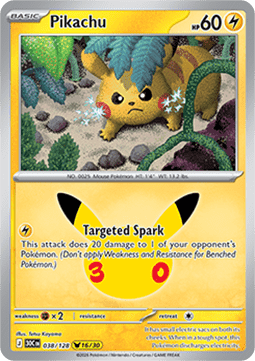 30c 038/128 Pikachu