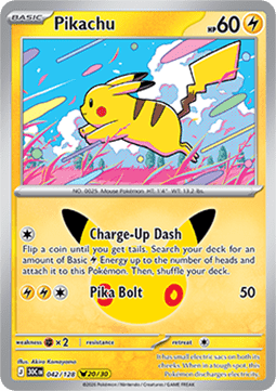 30c 042/128 Pikachu