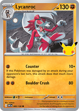 30c 085/128 Lycanroc