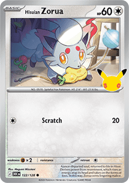 30c 122/128 Hisuian Zorua