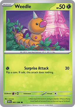 CRI 001/086 Weedle
