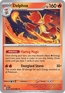 CRI 013/086 Delphox Holo