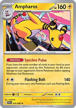 CRI 029/086 Ampharos Holo