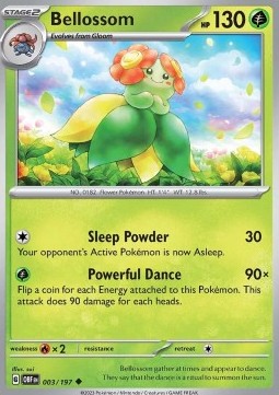 OBF 003/197 Bellossom Reverse Holo
